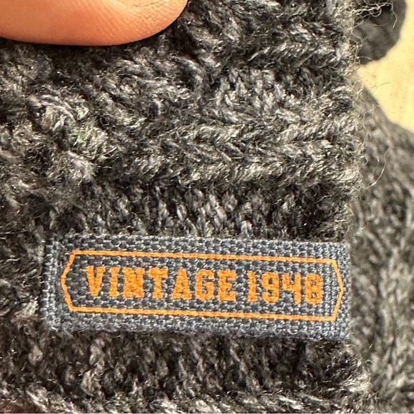 Weatherproof Vintage sweater, XL, NEW. Mock neck, chunky cable knit, fisherman - Picture 14 of 14